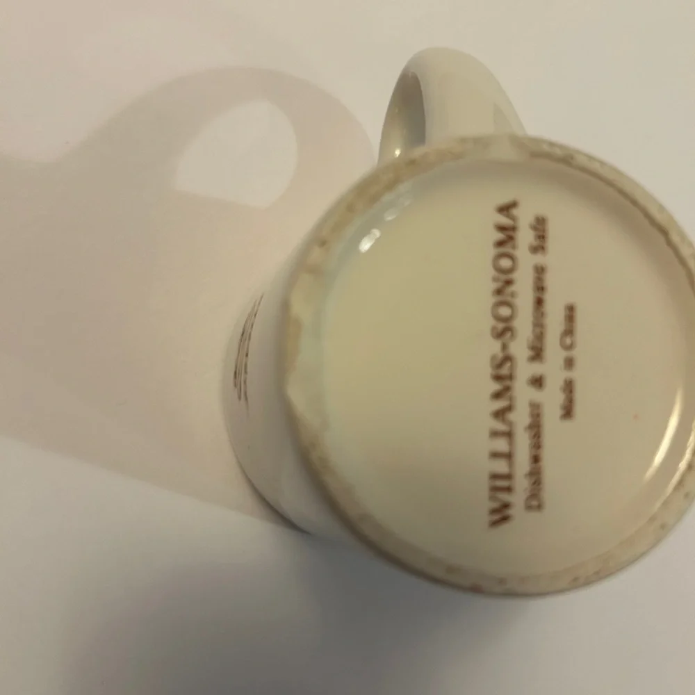 Williams Sonoma Cream Espresso Mug